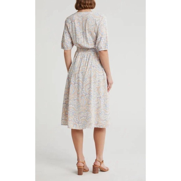 Lucky Brand Floral Shirt Button Down Midi Dress Size L NWT - Picture 3 of 7